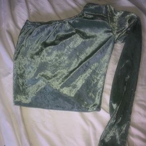 Custom hand made green top